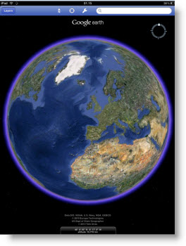 Nu findes Google Earth også som iPad-app